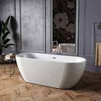 Charlotte Edwards Belgravia Sparkling Silver 1690 x 730mm Modern Freestanding Bath