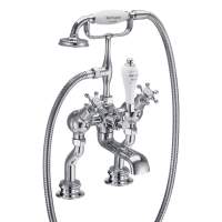 Nuie Windon Freestanding Bath Shower Mixer Tap Brushed Brass