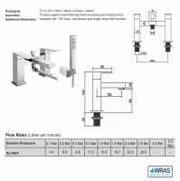 Vema Tiber Stainless Steel Basin Mixer Tap