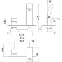 Abacus 1/2 Double Fitting Plate