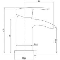 Niagara Soho Chrome Mini Waterfall Monobloc Cloakroom Basin Tap