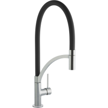 Prima+ Swan Neck Single Lever Black Pull Out Kitchen Tap