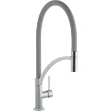 Prima+ Swan Neck Single Lever Grey Pull Out Kitchen Tap
