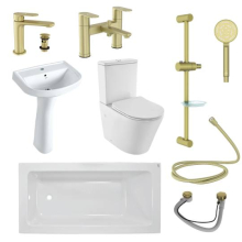 Jaquar Complete Bathroom suite In Brass Matt With 1700 Bath  