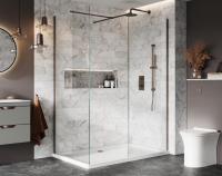 S8 Wetroom Shower Screen 600mm - Bronze