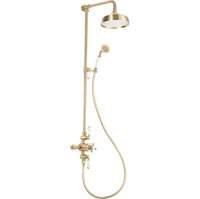 Bali Thermostatic Shower Kit - Brushed Brass