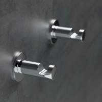 Abacus Vessini X Series Wetroom Glass Double Robe Hook