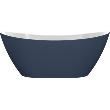 Barbary 1700mm Freestanding Matt Blue Double Ended Bath