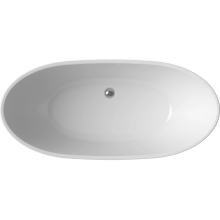 Barbary 1700mm Grey Freestanding Double Ended Bath