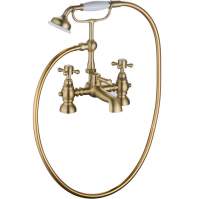 Barbary Bath Shower Mixer & Shower Kit - Brushed Brass