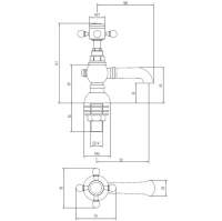 Burlington Stafford Traditional Basin Pillar Taps STA12