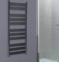 Redroom Anthracite Azor Designer Towel Radiator - 1200 x 500mm 