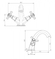 Niagara Edgeware Monobloc Basin Mixer Tap