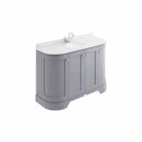 Bayswater 800mm 2-Door Traditional Basin Cabinet - Pointing White