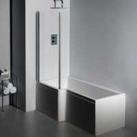 Quantum 1400 x 900mm Square Shower Bath Screen 