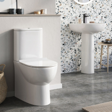 Scudo Belini Open Back Rimless Close Coupled Toilet