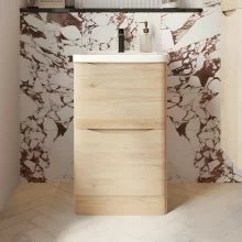 Scudo Bella 600 Davos Oak Floor Standing Vanity Unit