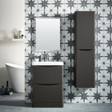 Scudo Bella Gloss White Tall Bathroom Cabinet