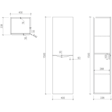 Scudo Bella 500 Matt Grey WC Unit