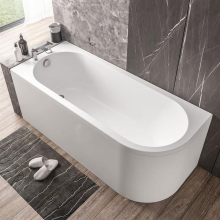 Beaufort Biscay 1800 x 750 Beauforte Reinforced SE J Shaped Bath - Right Hand