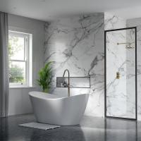 White Sparkle HydroSafe Bathroom Wall Panels