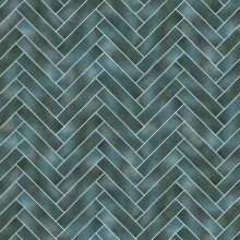 Kinewall Green Blue Herringbone Shower Panel 1500 x 2500mm