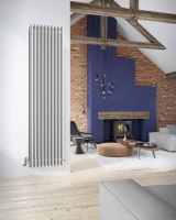 DQ Cove Polished Stainless Steel Single Sided 1800 x 413 Vertical Radiator