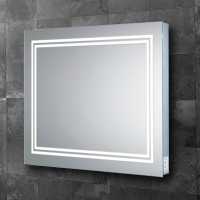 HIB Boundary 80 LED Mirror With Charging Socket, 600 x 800 