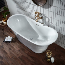Bow 1800 x 800mm Graphite Double Ended Freestanding Bath - Holborn London 1855