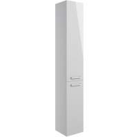 Brace 350mm Floor Standing 2 Door Tall Unit - Grey Gloss