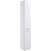 Brace 350mm White Gloss Floor Standing 2 Door Tall Unit