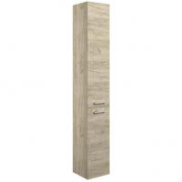 Brace 350mm Floor Standing 2 Door Tall Unit - Oak