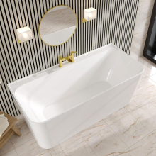 Beaufort Brockland Square 1600 x 750 White Freestanding Bath