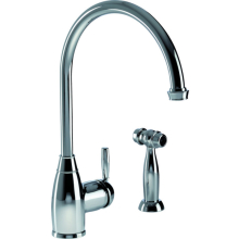 Abode Brompton Single Lever Chrome Kitchen Tap with Handspray