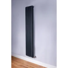 DQ Brunel 1800 x 348mm Anthracite Vertical Radiator