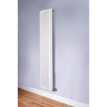 DQ Brunel 1800 x 348mm Gloss White Vertical Radiator
