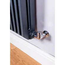DQ Brunel 1800 x 348mm Gloss White Vertical Radiator