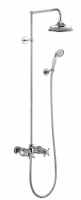 Burlington Eden Exposed Thermostatic Shower Fixed Head Hose and Handset - BEF2S