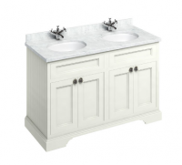 Burlington_130cm_Vanity_Unit_in_Sand_with_Four_Doors_and_Carrara_White_Marble_Worktop_1.png
