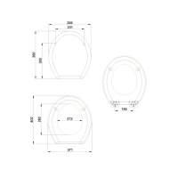 Burlington White Traditional Toilet Seat - S13