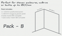 Nuance Pack A - Small 2 Sided Wall Panel Kit by BushBoard