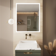 Scudo Prospr Bluetooth LED Mirrored Bathroom Cabinet - Single Door - 500 x 700mm