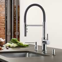 Abode Atlas Professional Brushed Nickel Single Lever Kitchen Tap