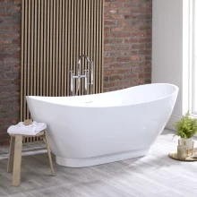 Queen 1700 x 750mm White Freestanding Bath