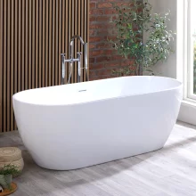 Queen 1700 x 750mm White Freestanding Bath