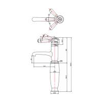 Francis Pegler Haze Eco Monobloc Basin Mixer Tap (Triple Action)