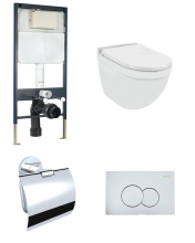 Jaquar Opal Prime Wall Hung Toilet Bundle With Fittings