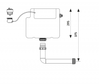 Torrent Comfort Height Concealed Cistern - Dual Flush - Bottom Inlet - Vortex TR9008