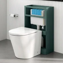 Lancia Concealed Cistern with Chrome Button, Side Entry