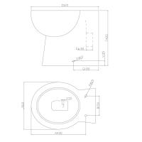 Campbell Rimless Back To Wall Toilet & Soft Close Seat